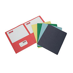 Double Pocket Portfolio - Assorted Colors
