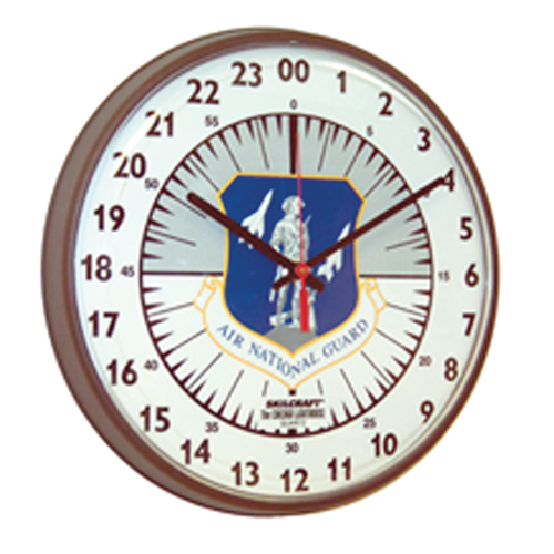 Quartz Wall Clock 24 Hour Slimline Plastic Frame Wcustomer Logo 