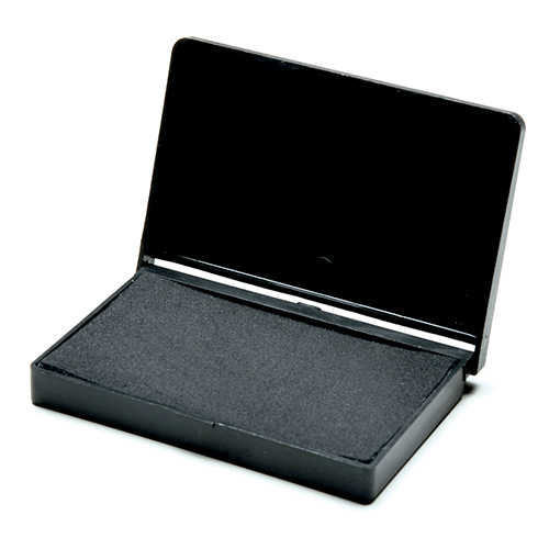 Felt Stamp Pad Size No. 1 23/4" x 41/2" Black Ink Abel Supply