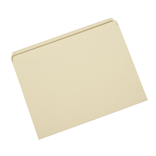 File Folder Manila Straight Cut, 25/PG Letter Abel Supply