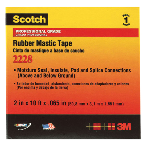 10 ea 3M Scotch 2228 1" x 10' Professional Grade Electrical Rubber Mastic Tape 